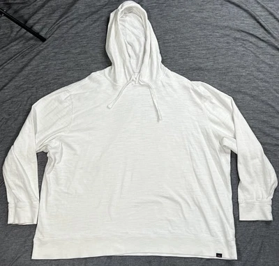 Sudadera con Capucha Faherty Para Hombres 3XL Blanca Algodón Orgánico Slub Pullover Ligero Top Foto 1 de 4
