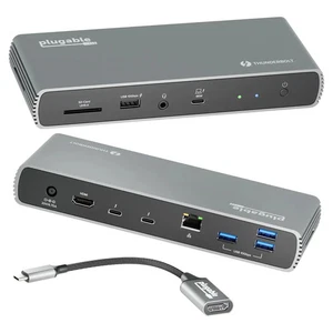 Plugable Thunderbolt 4 Dock for 8K Monitor 96W Charging-40Gbps-Factory Sealed - Picture 1 of 7