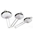 3 Pc Tea Strainer Stainless Steel Sieve Mesh Infuser Loose Kitchen Traditional