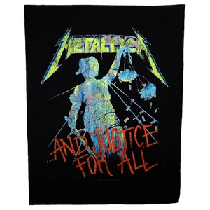 Metallica And Justice For All Back Patch Rock Band XL DTG Printed Sew On - Picture 1 of 1