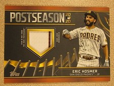 2021 POSTSEASON 2020 #PPR-EH ERIC HOSMER SAN DIEGO PADRES RELIC CARD RED 17/25