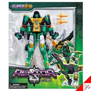 SUPER10 NINJA REKTOR Green Dino Transformer Robot Action Toy Super Ten 2022 - Picture 1 of 9