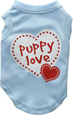 Mirage Pet Products 10-Inch Puppy Love Screen Print Shirt for Pets, Small, Baby 