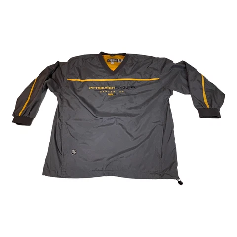 Pittsburgh Penguins Sweater Adult Extra Large Gray CCM Pullover NHL Center Ice Cover