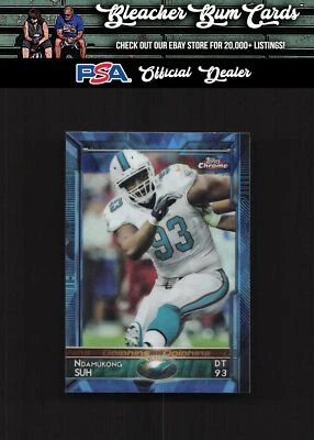2015 Topps Chrome 22 Ndamukong Suh Blue Refractor - Image 1 of 2