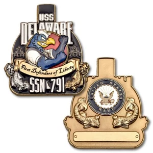 USS Delaware SSN 791 Navy Challenge Münze - Bild 1 von 3