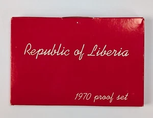 1970 Republic Of Libera 6 Coin Proof Set in Original Sealed Package - Picture 1 of 4