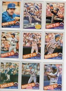 1985 Topps New York Mets Team Set with Traded 37 cards Strawberry Gooden - Picture 1 of 9