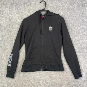 Ducati Meccanica Hoodie Womens Small Full Zip Motorcycle Bologna Collector - Picture 1 of 9