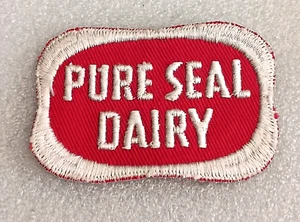 Vtg Pure Seal Dairy Farm Milk Uniform Hat Cloth Patch 1950s NOS New - Picture 1 of 3