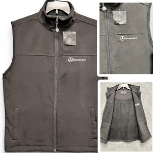Mercedes-Benz USA Collection Jacket Vest Men's Small Black Soft Shell NEW w/ Tag