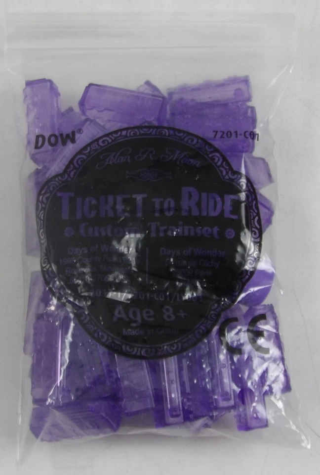 Ticket To Ride Custom Trainset Translucent Purple Days of Wonder промо 7201-C01 - Изображение 1 из 4