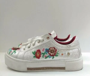 Seniorah platform sneakers embroidered Shoes Wedges Trendy Club Sz US 8 EUR 39 - Picture 1 of 11