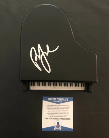 PIANO MAN BILLY JOEL SIGNED MINI PIANO AUTHENTIC AUTOGRAPH BAS BECKETT COA 15 Cover