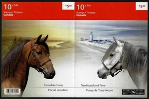 2009 - #2330a Bk304 booklet - Canada - Horse & Pony stamps - cv$15 - Picture 1 of 3