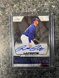 2019 LEAF ULTIMATE ROOKIE SIGNATURES BRETT BATY NEW YORK METS - Picture 1 of 2
