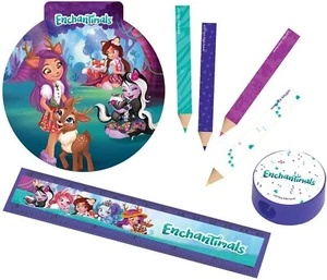 Enchantimals 16 Piece Stationery with Pencils, Rulers, Pads and Sharpeners - Picture 1 of 1