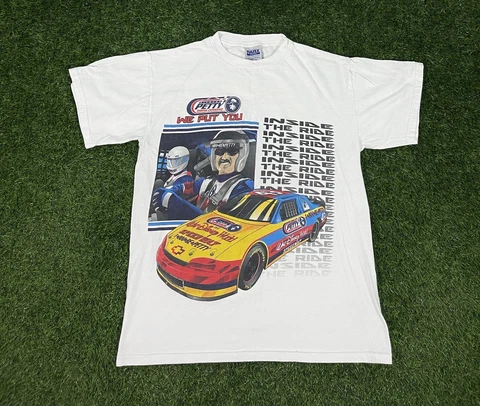 Vintage Richard Petty Riding Experience 43 At 145 T Shirt Sz M  TULTEX Cover