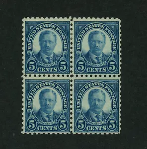 USA Scott # 586 Rotary Perf 10 Block of 4 F-VF OG NH/HR US Stamps Cat $110 - Picture 1 of 2