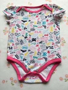 DC Comics Girls Baby Infant Toddler Romper Supergirl Super Hero Bodysuit 12 Mo - Picture 1 of 3