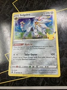 Solgaleo 021/025 Holo Rare - 2021 Pokemon Celebrations 25th Anniversary NM - Picture 1 of 2