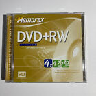 Memorex DVD+RW Rewritable 4x 4.7GB 120 min Home video blank 4 Pc. dvd lot