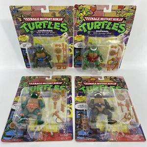 Teenage Mutant Ninja Turtles Aufbewahrungshülle 4 Stück TMNT Leo Mike Donatello Raph - Bild 1 von 18