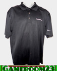 Nike Dri-Fit Men's Golf Shirt Size Large Black Nice Polyester #SIX