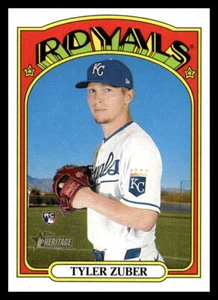 2021 Topps Heritage High Number Tyler Zuber RC 659 Kansas City Royals - Picture 1 of 2