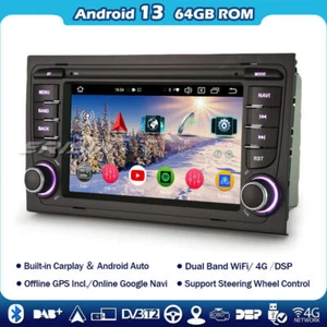 8 Kern Android 13 Navi Autoradio DSP GPS Bluetooth RDS Audi A4 S4 RS4 Seat Exeo - Bild 1 von 20