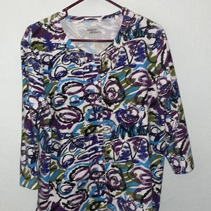 ALLYSON WHITMORE SNAP FRNT BLOUSE SIZE PXL. NWOT - Picture 1 of 4