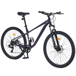 27.5 Inch Wheels 8 Speed Mountain Bike for Men Women Boys and Girls,Steel Purple - Picture 1 of 6