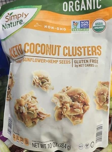 Organic Keto Coconut Clusters - 10 oz - Picture 1 of 1