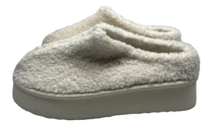 Lulus Beach Matisse Lowkey Scuff Ivory Ivory Slippers Platform Mule Womens 8 - Picture 1 of 8