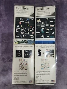 Brandneu! Menge 2 Wallies Wandplaner Aufkleber je mit 63 Stück motivierend - Bild 1 von 10