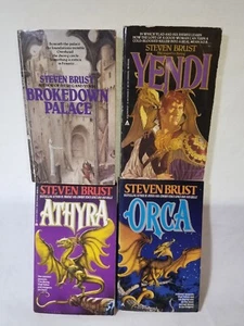 Steve Brust Lot of 4 Books Athyra, Yendi, Orca & Brokedown Palace - Imagen 1 de 4