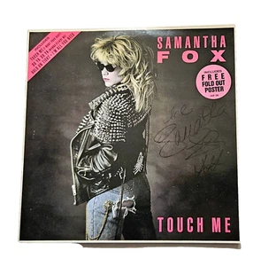 SAMANTHA FOX Touch Me UK LP 1986 *** SIGNED WITH SIGNED POSTER! *** Jive HIP 39 - Picture 1 of 10