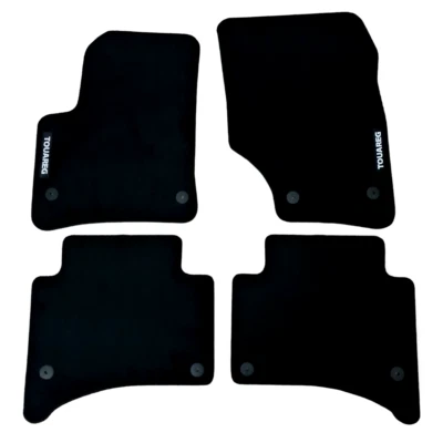 Alfombrillas de coche para VW Touareg terciopelo impermeables alfombras negras revestimientos automáticos Foto 1 de 4