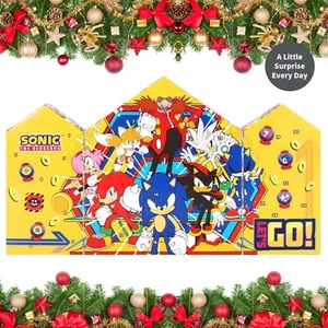 Sonic The Hedgehog Calendario de Adviento Navidad Cuenta Regresiva Arte y Artesanía Papelería - Imagen 1 de 7