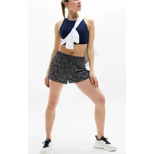 Athleta Weekender Mid Rise 3" Run Navy Multicolor Short Men Sz L NWT - Picture 1 of 11