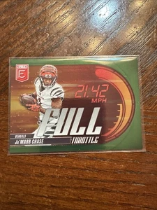 Ja'MARR CHASE 2025 Panini Donruss Elite Acelerador Completo Verde Paralelo ~ ¡Bengals! - Imagen 1 de 2
