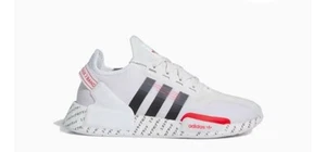 Adidas NMD R1 V2 White Red Boost Casual Shoes Sneakers Mens Size US 8 - Picture 1 of 7