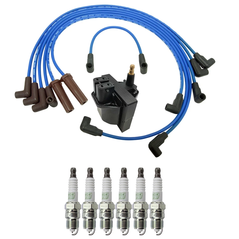 Kit de juego de bujías y cables Hitachi Bobina de encendido NGK 6 G-Power para G20 S10 V6 Foto 1 de 1