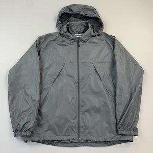 SCOTTeVEST Jacket Mens XL GrayTEC Technology Packable Hood Windbreaker Pockets - Picture 1 of 20