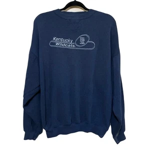 Vintage Kentucky Wildcats Crewneck Sweater Cadre Athletic Men L NCAA Long Sleeve - Picture 1 of 5