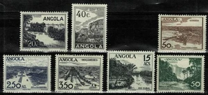PORTUGAL ANGOLA 1949 VIEWS Complete Set VF LH OG HR [CE311-17, Sct#319-24] - Picture 1 of 1