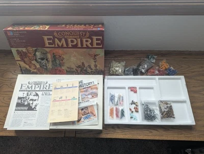 Conquest of the Empire 1984 Board Game Vintage Milton Bradley 95% Complete* Read - Image 1 of 4