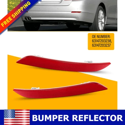 Refletor de para-choque traseiro esquerdo direito 11 12 13 para BMW 528i xDrive 550i M5 2010-2013 - Imagem 1 de 4
