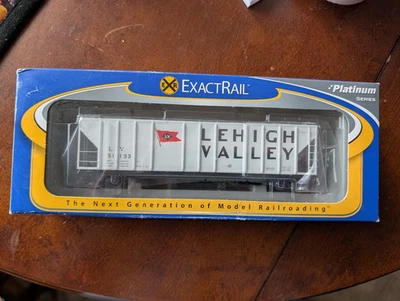 ExactRail EP-80176-1 HO Scale Lehigh Valley Bethlehem 4462 Hopper #51133 LN/Box - Image 1 of 4