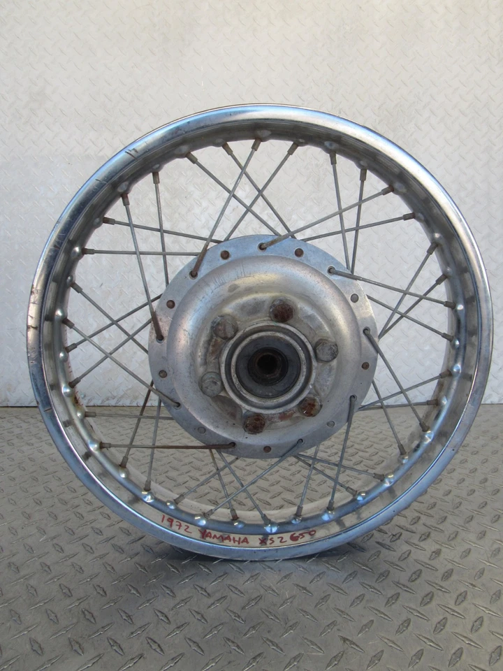 1972 72 YAMAHA XS2 XS 650 REAR RIM - Image 1 of 4